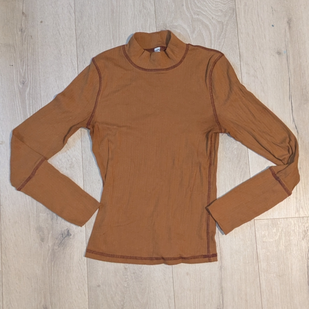 Free People Mock Neck Long Sleeve
